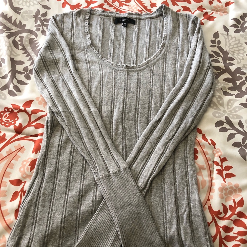 Express long sleeve fitted sweater